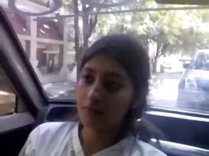 Indian Glamorous cute Excellent baby breast feed and give oral-job to bf in car