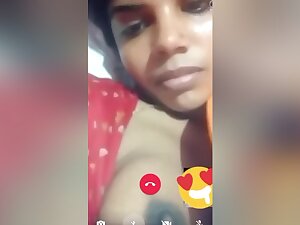 Today Exclusive- Telugu Bhabhi Showing Her Boobs On Video Call