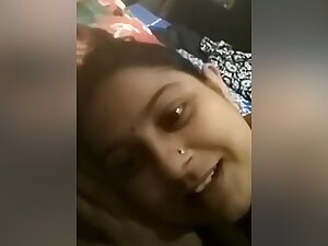Shy Desi Bhabhi Selfie Topless Video