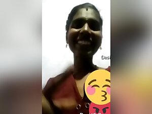 Today Exclusive- Tamil Showing Her Boobs