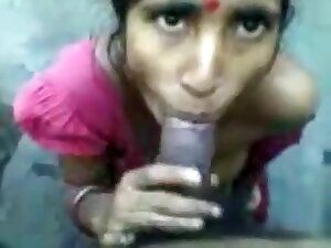 Indian Maid Sucker Her Owners Cock With New Indian